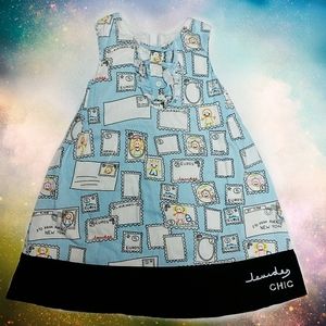 Lourdes sleeveless postage stamp dress